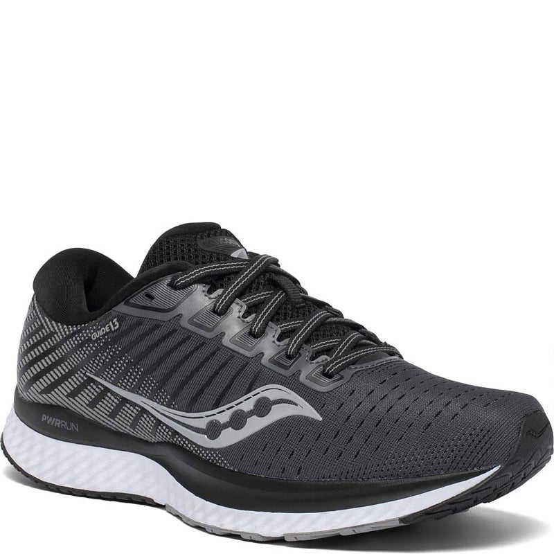 Saucony Women's Guide 13, Black/White, 5.5 Wide - Image 5